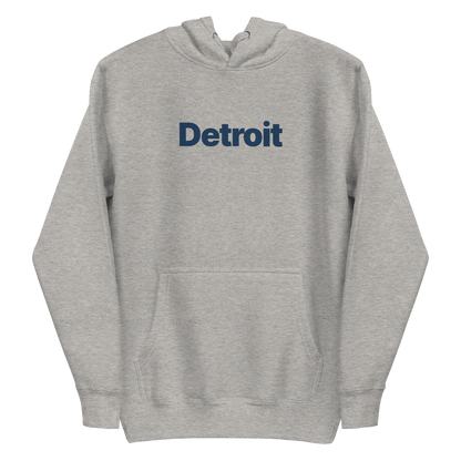 'Detroit' Hoodie (Swiss Sans Font) | Unisex Premium - Circumspice Michigan