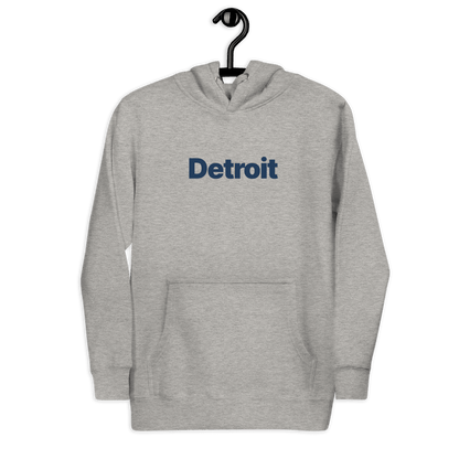 'Detroit' Hoodie (Swiss Sans Font) | Unisex Premium - Circumspice Michigan