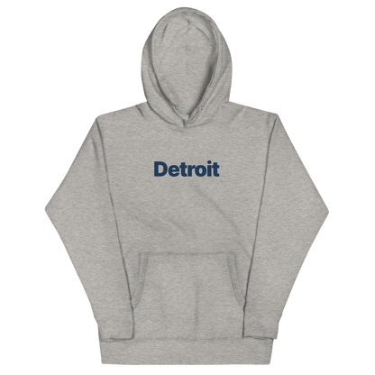 'Detroit' Hoodie (Swiss Sans Font) | Unisex Premium - Circumspice Michigan