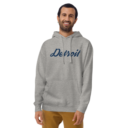 'Detroit' Unisex Premium Hoodie (Script Font)