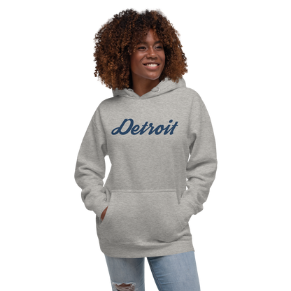 'Detroit' Unisex Premium Hoodie (Script Font)