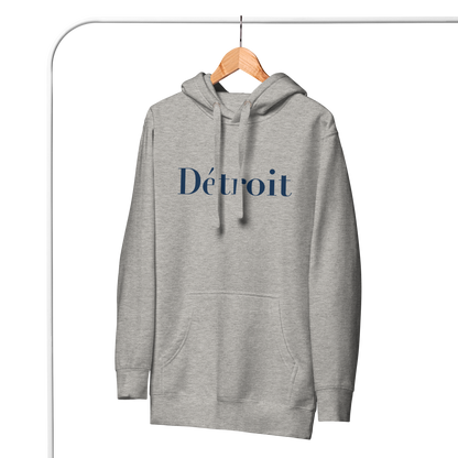 'Détroit' Unisex Premium Hoodie (Didot Font)