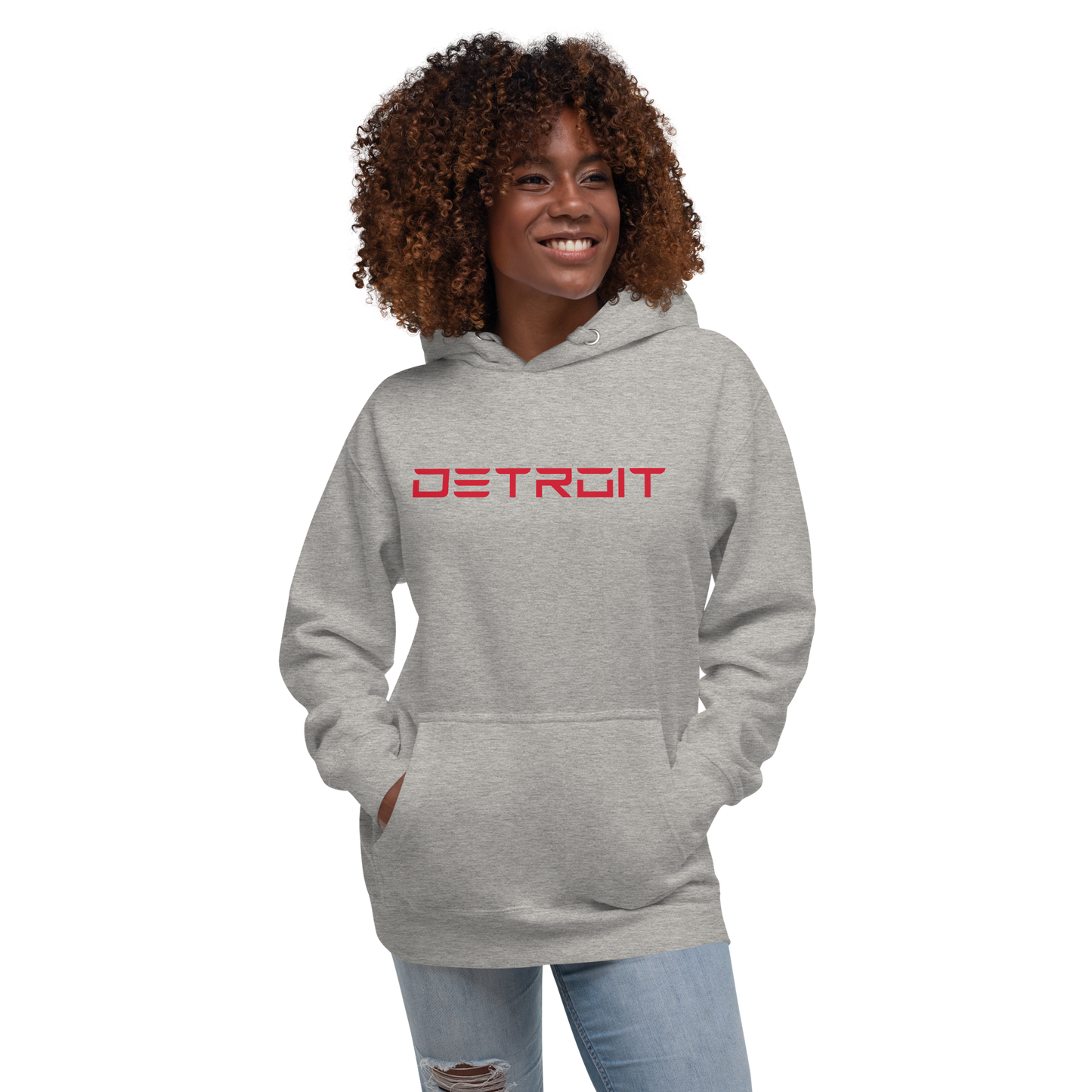 'Detroit' Unisex Premium Hoodie (Electric Font)