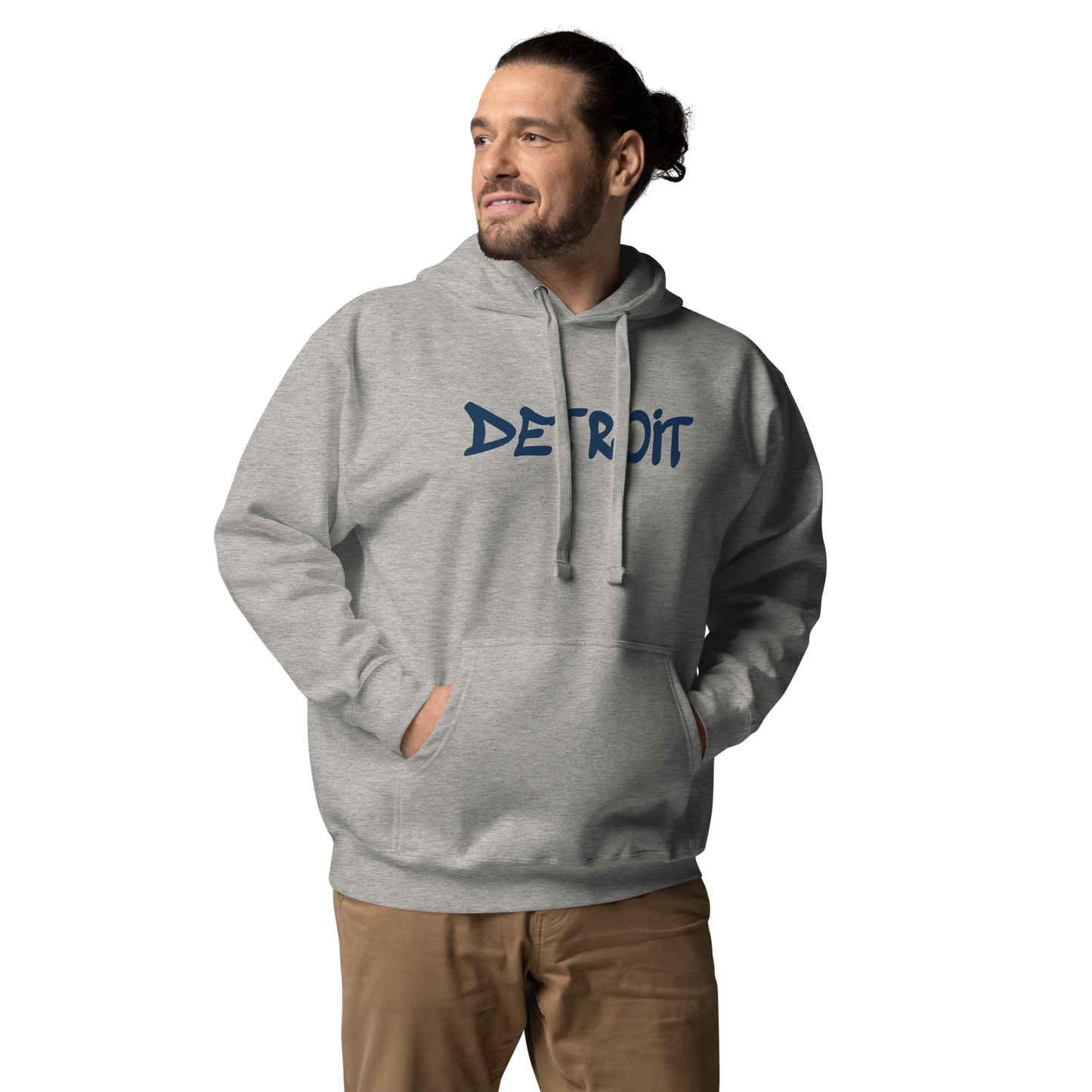 'Detroit' Unisex Premium Hoodie (1980s Hip Hop Font)