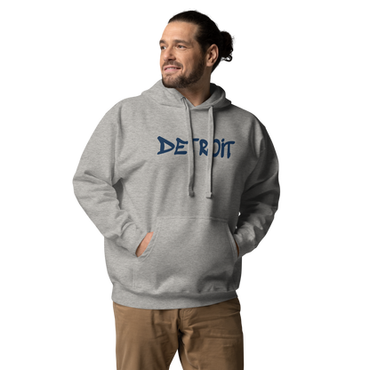 'Detroit' Unisex Premium Hoodie (1980s Hip Hop Font)