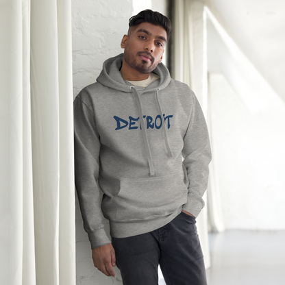 'Detroit' Unisex Premium Hoodie (1980s Hip Hop Font)