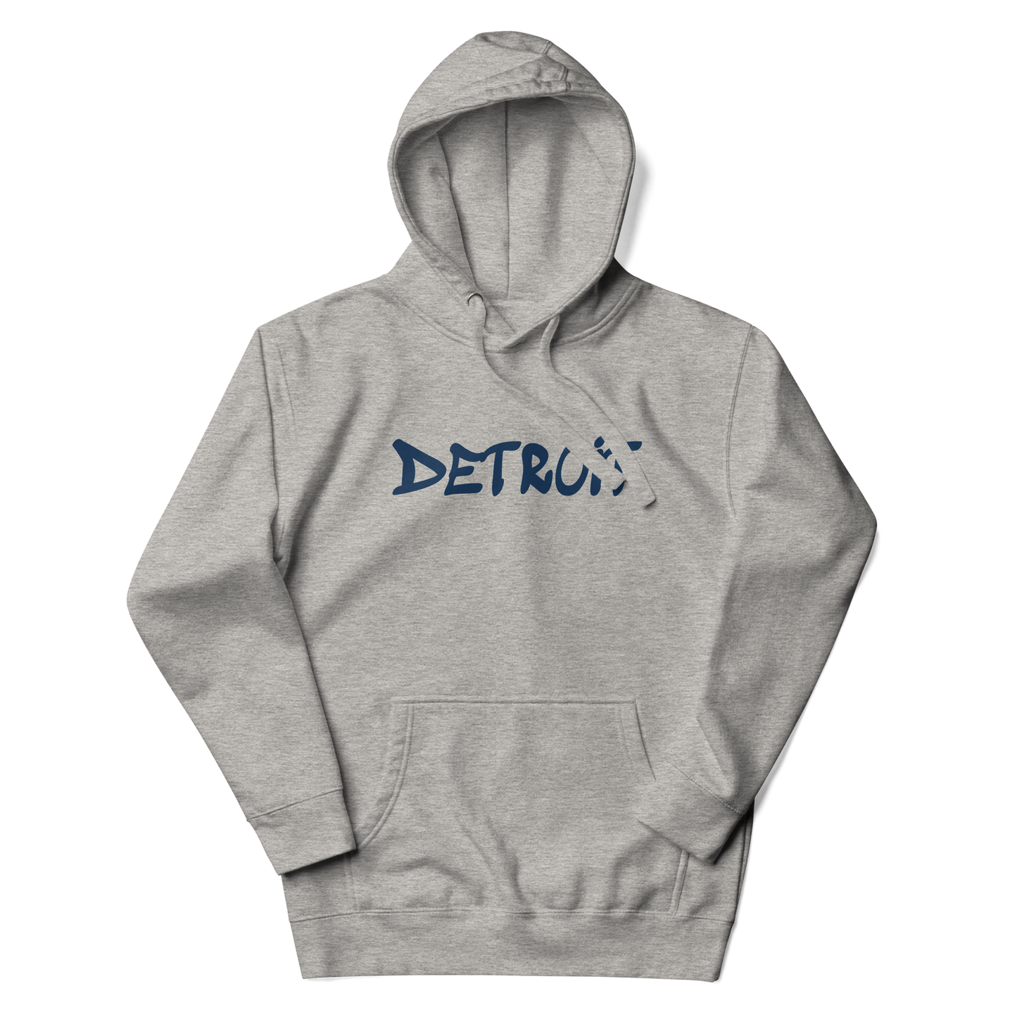 'Detroit' Unisex Premium Hoodie (1980s Hip Hop Font)