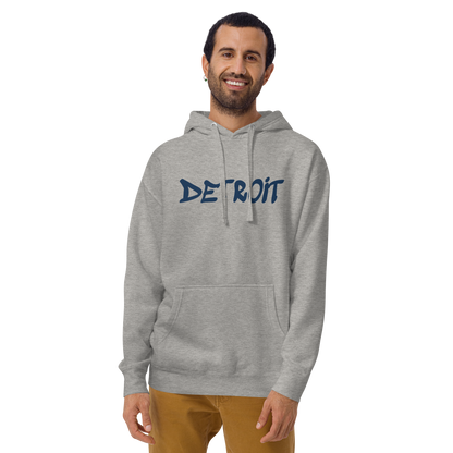 'Detroit' Unisex Premium Hoodie (1980s Hip Hop Font)