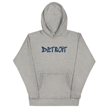 'Detroit' Unisex Premium Hoodie (1980s Hip Hop Font)