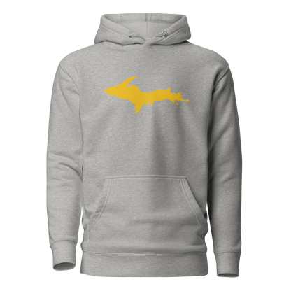 Upper Peninsula Hoodie (w/ Gold UP Outline) | Unisex Premium