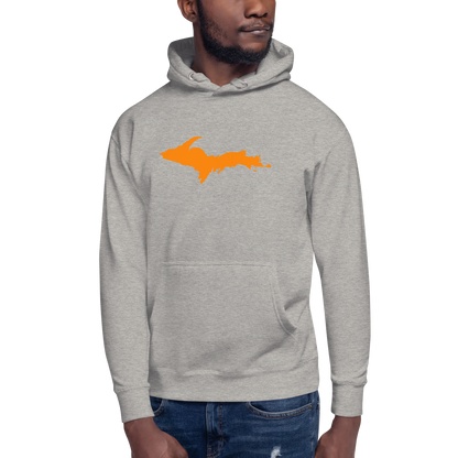 Michigan Upper Peninsula Hoodie (w/ Orange UP Outline) | Unisex Premium