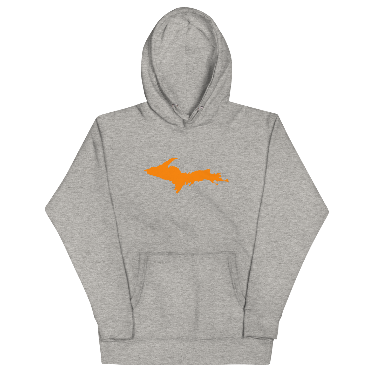 Michigan Upper Peninsula Hoodie (w/ Orange UP Outline) | Unisex Premium