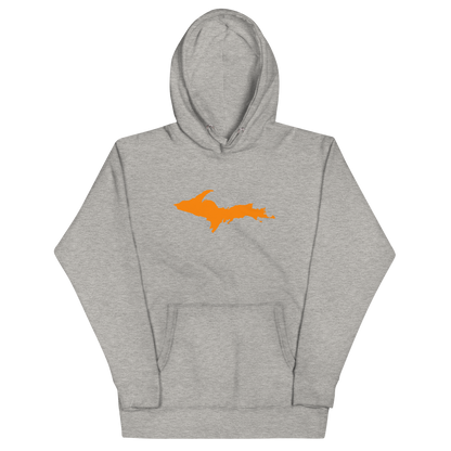 Michigan Upper Peninsula Hoodie (w/ Orange UP Outline) | Unisex Premium