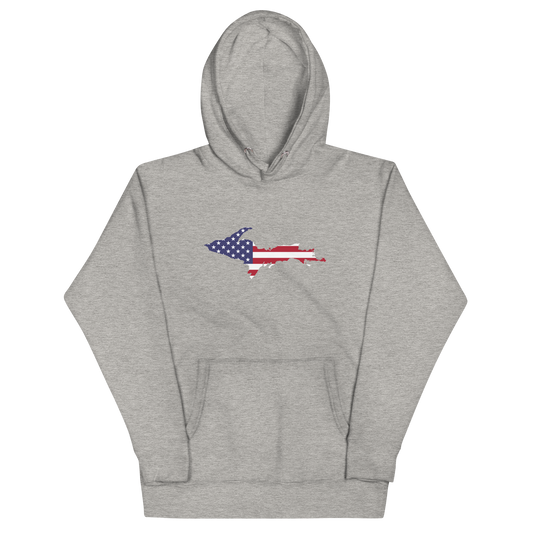 Michigan Upper Peninsula Hoodie (w/ UP USA Flag Outline) | Unisex Premium