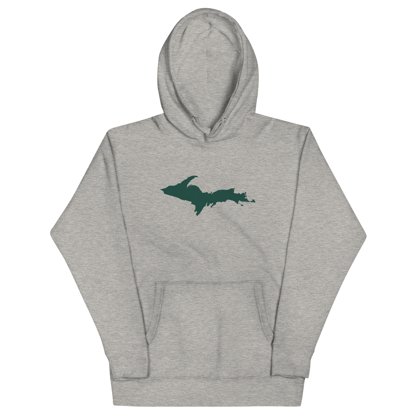 Michigan Upper Peninsula Hoodie (w/ Green UP Outline) | Unisex Premium