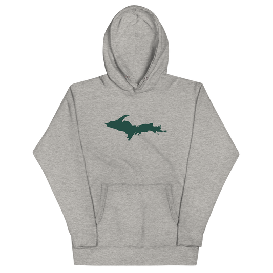 Michigan Upper Peninsula Hoodie (w/ Green UP Outline) | Unisex Premium