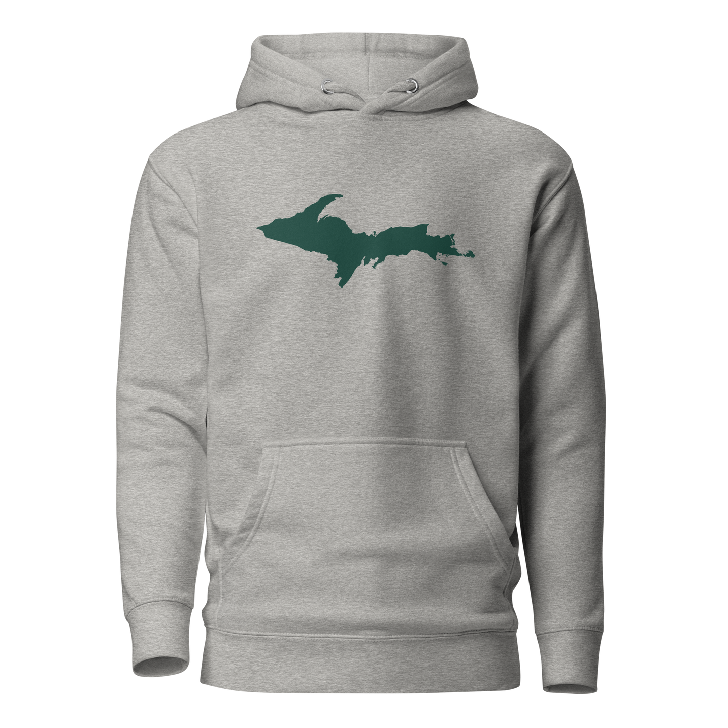 Michigan Upper Peninsula Hoodie (w/ Green UP Outline) | Unisex Premium