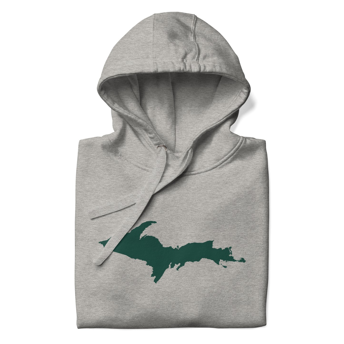 Michigan Upper Peninsula Hoodie (w/ Green UP Outline) | Unisex Premium