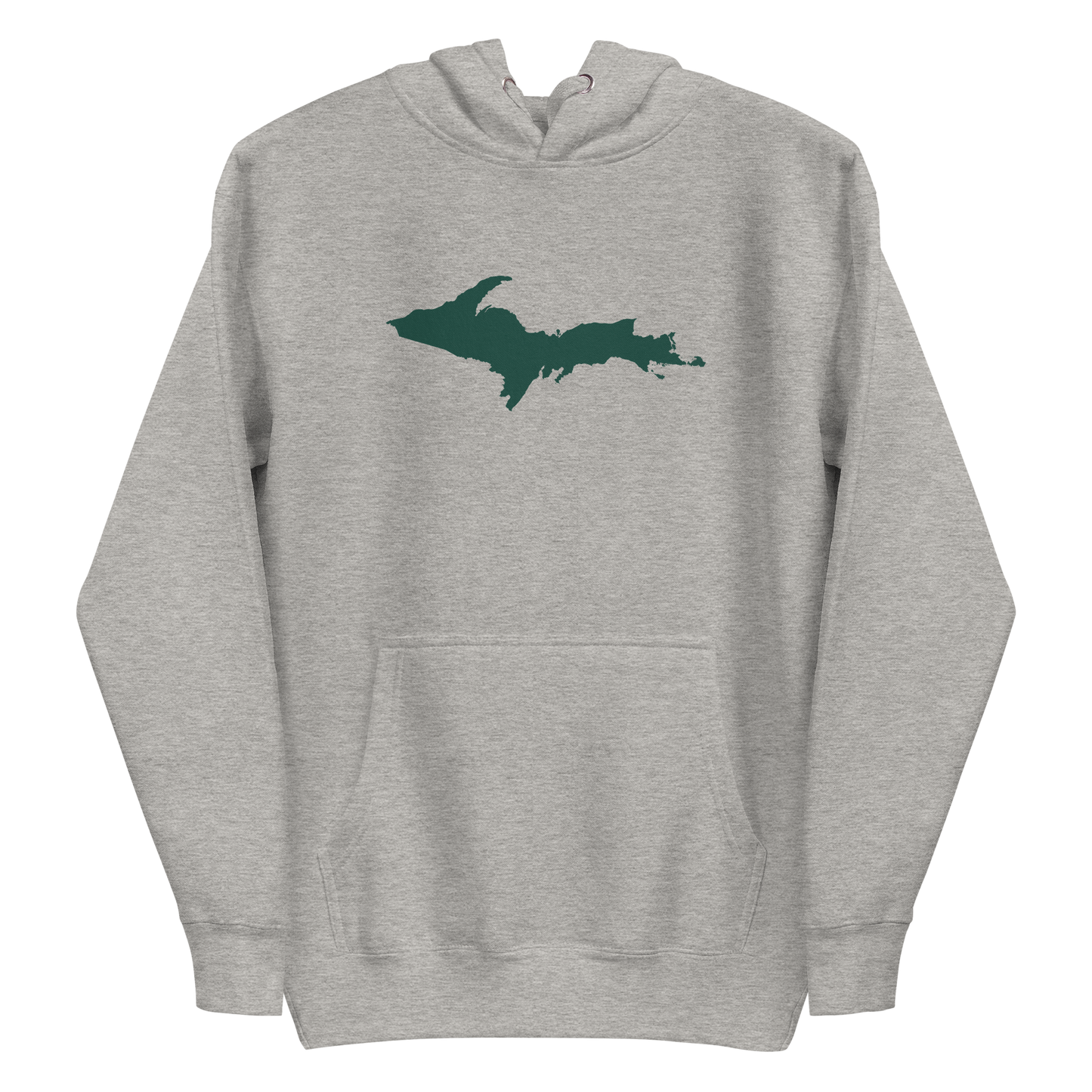 Michigan Upper Peninsula Hoodie (w/ Green UP Outline) | Unisex Premium