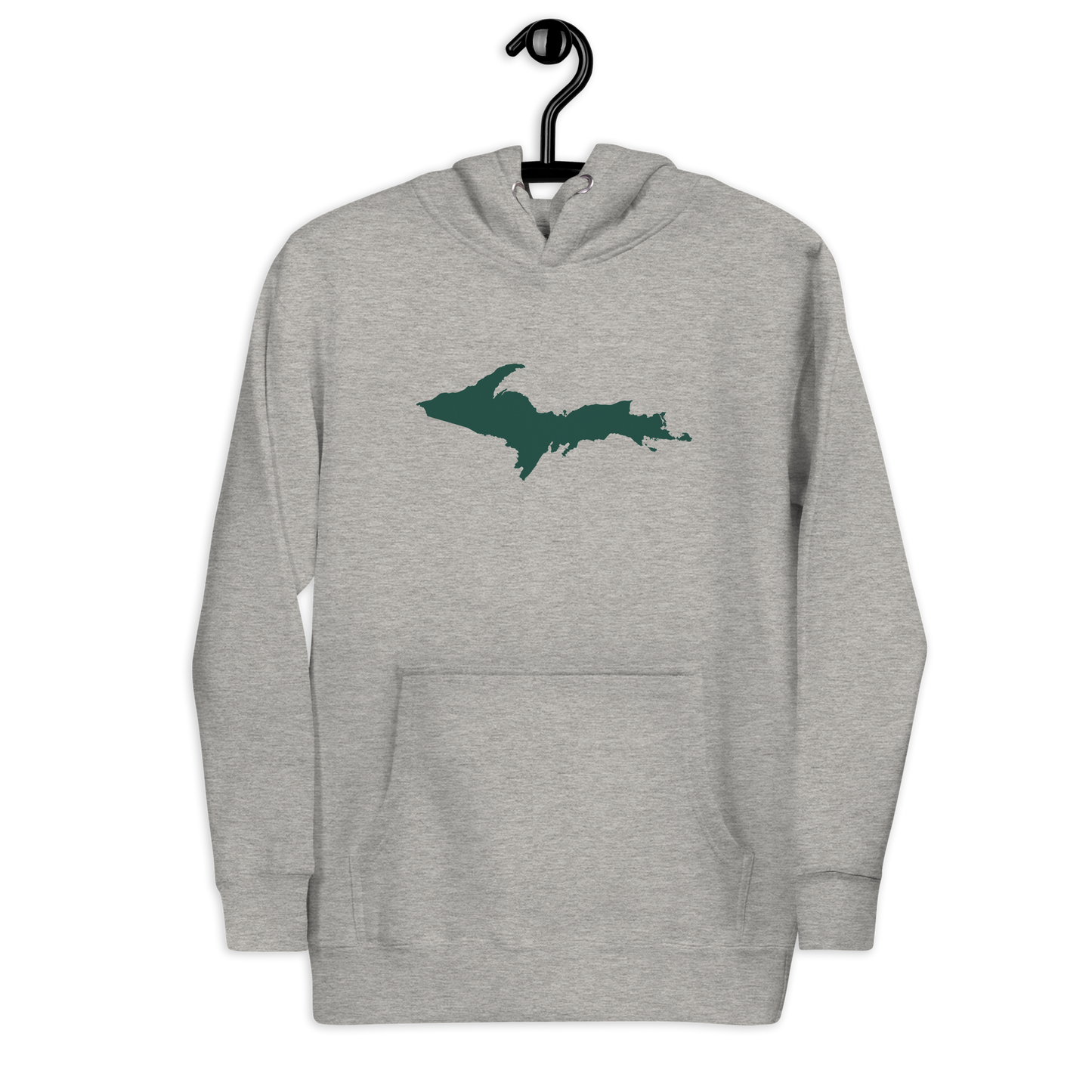 Michigan Upper Peninsula Hoodie (w/ Green UP Outline) | Unisex Premium