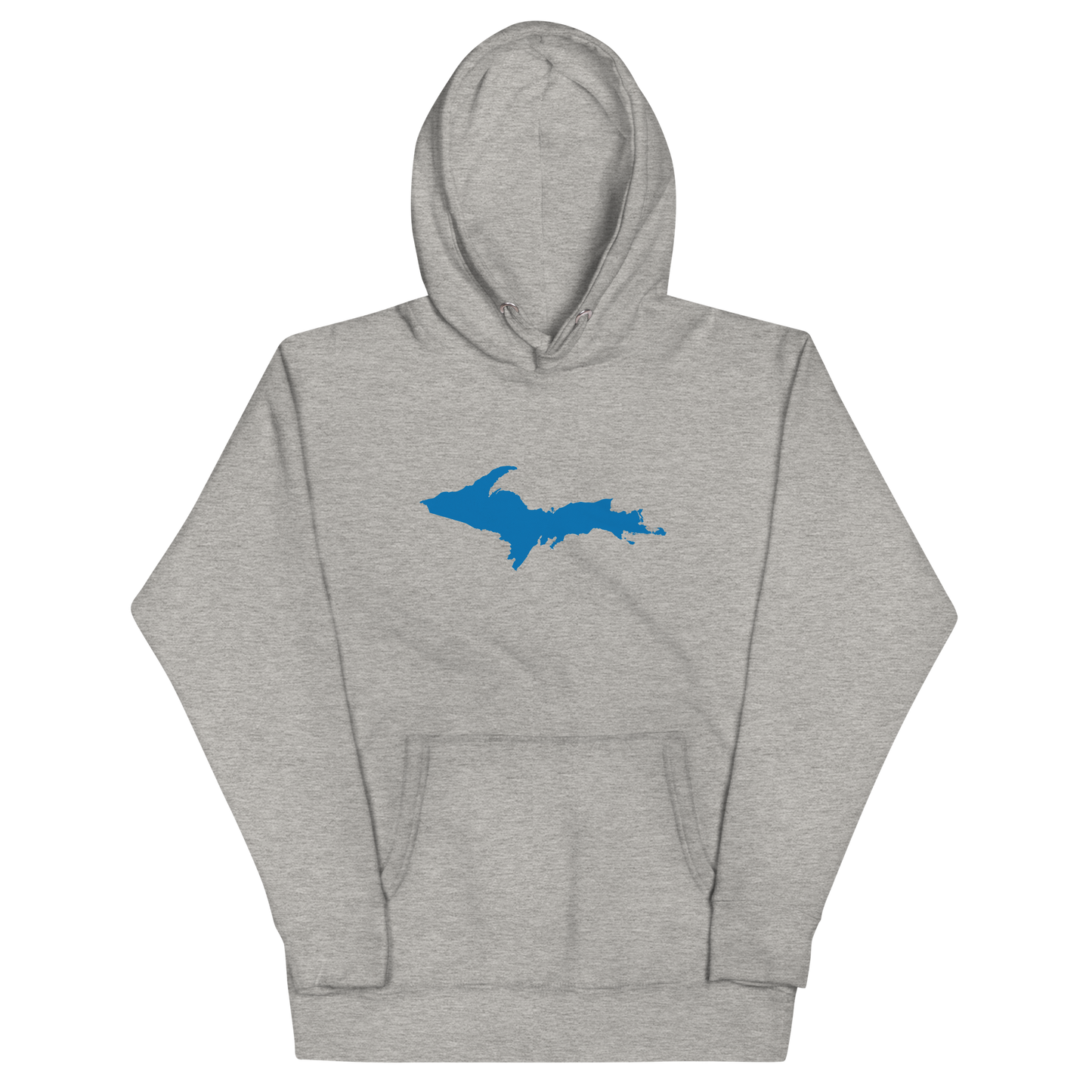 Michigan Upper Peninsula Hoodie (w/ Azure UP Outline) | Unisex Premium