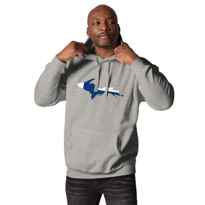 Michigan Upper Peninsula Hoodie (w/ UP Finland Flag Outline) | Unisex Premium