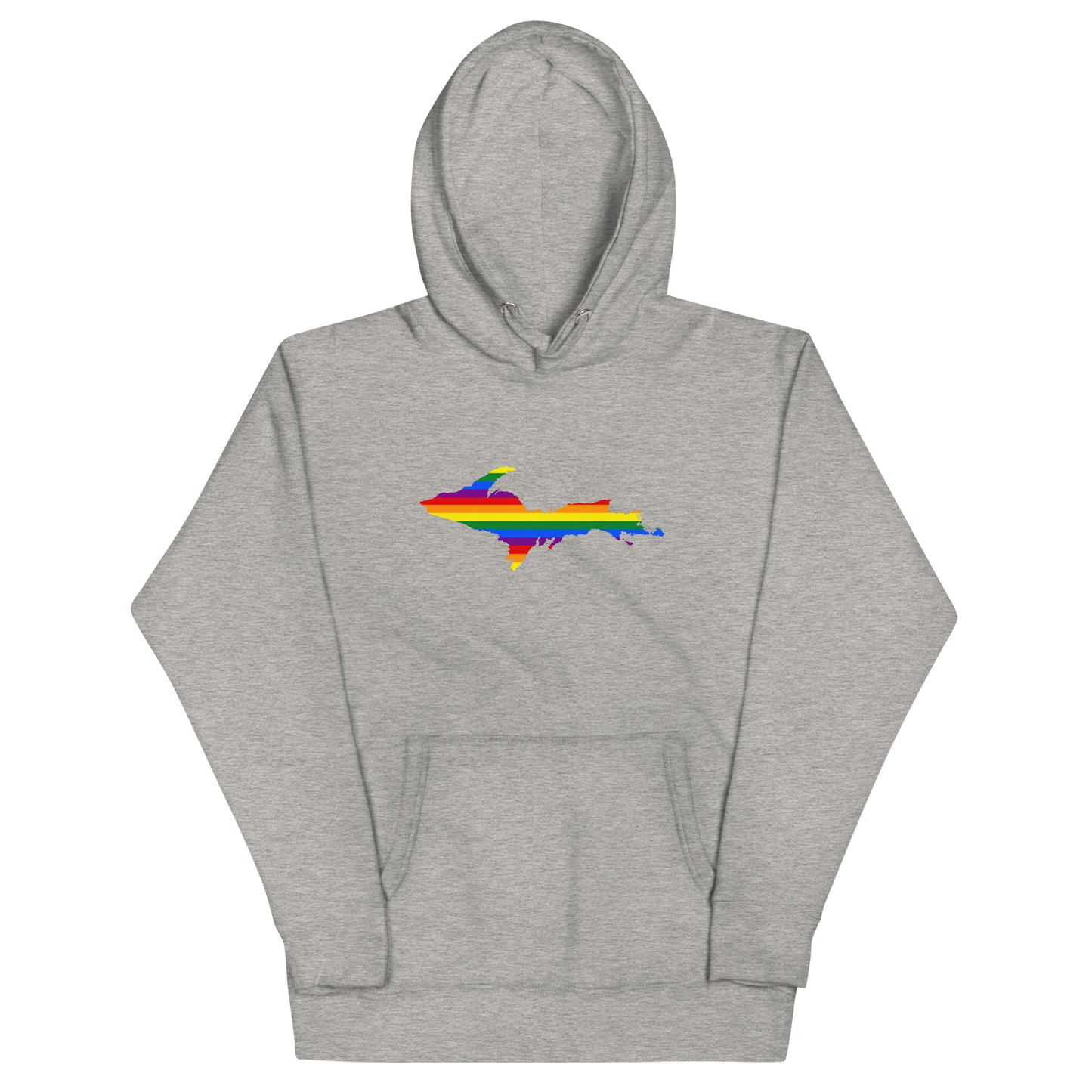 Michigan Upper Peninsula Hoodie (w/ UP Pride Flag Outline) | Unisex Premium