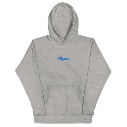 Michigan Upper Peninsula Hoodie (w/ Embroidered Azure UP Outline) | Unisex Premium