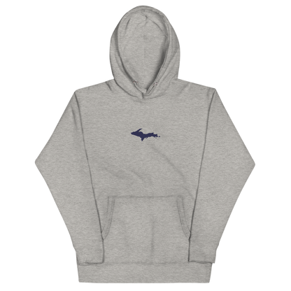 Michigan Upper Peninsula Hoodie (w/ Embroidered UP Outline) | Unisex Premium