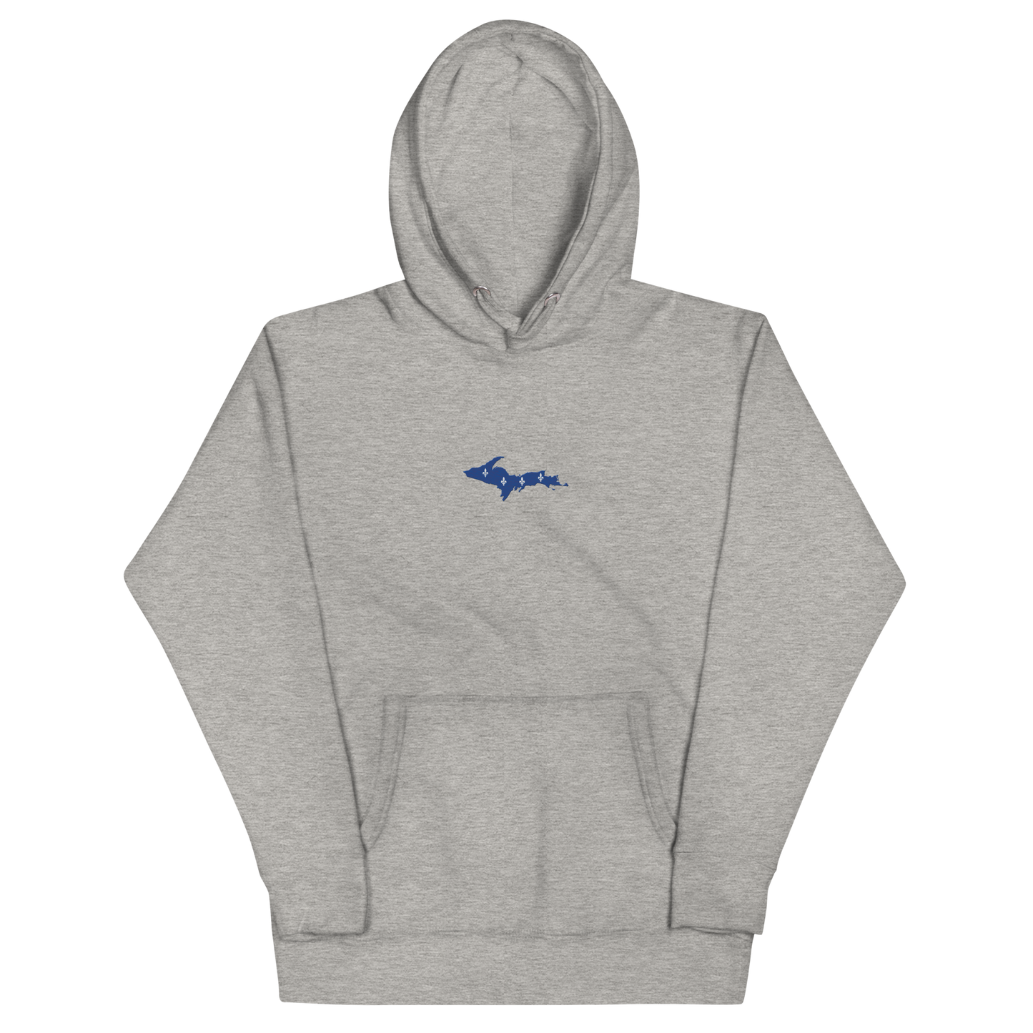 Michigan Upper Peninsula Hoodie (w/ Embroidered UP Quebec Flag Outline) | Unisex Premium