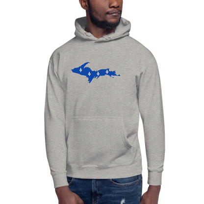 Michigan Upper Peninsula Hoodie (w/ UP Quebec Flag Outline) | Unisex Premium