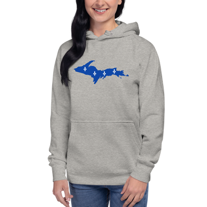 Michigan Upper Peninsula Hoodie (w/ UP Quebec Flag Outline) | Unisex Premium