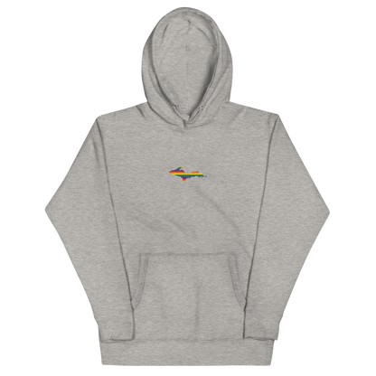 Michigan Upper Peninsula Hoodie (w/ Embroidered UP Pride Flag Outline) | Unisex Premium