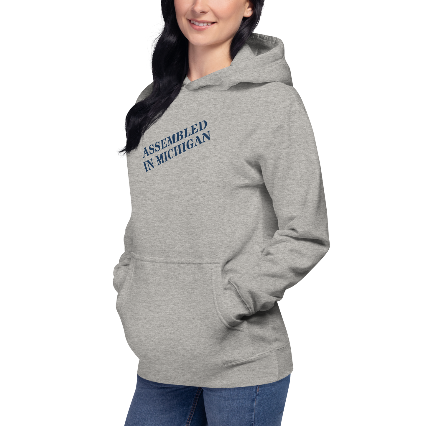 'Assembled in Michigan' Unisex Premium Hoodie