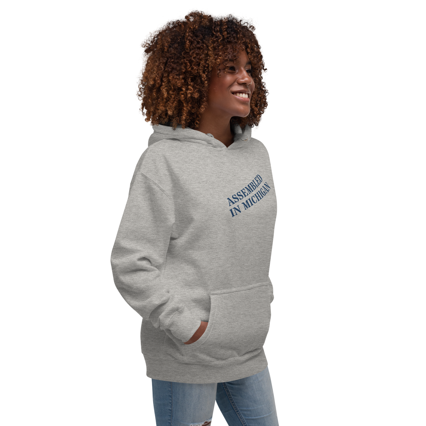 'Assembled in Michigan' Unisex Premium Hoodie