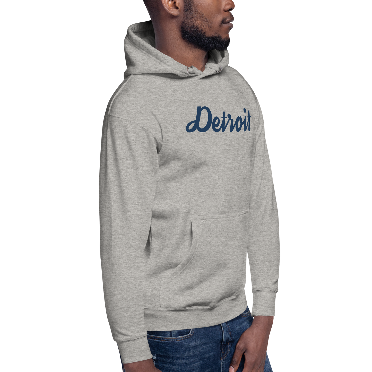 'Detroit' Unisex Premium Hoodie (Script Font)