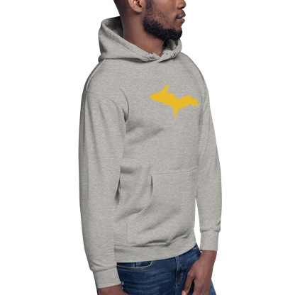 Upper Peninsula Hoodie (w/ Gold UP Outline) | Unisex Premium