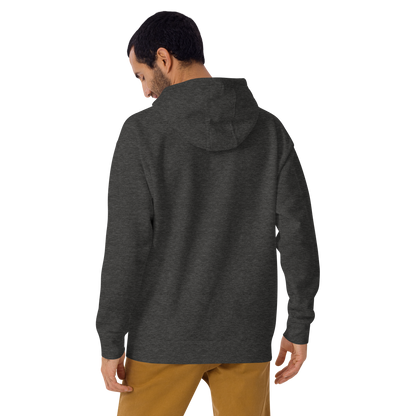 Michigan Upper Peninsula Hoodie (w/ Embroidered Orange UP Outline) | Unisex Premium