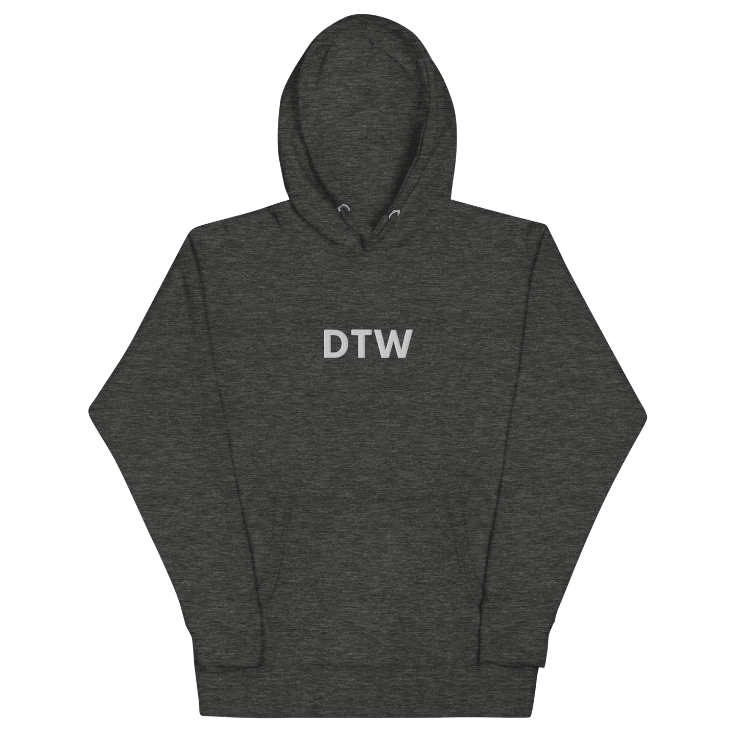 Detroit 'DTW' Premium Hoodie |  Unisex Embroidered - Circumspice Michigan