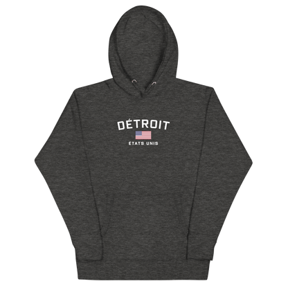 'Détroit États Unis' Unisex Premium Hoodie