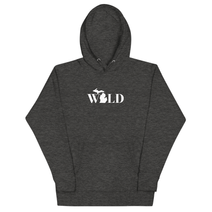 Michigan 'Wild' Hoodie (Didone Font w/ MI Outline) | Unisex Premium - Circumspice Michigan