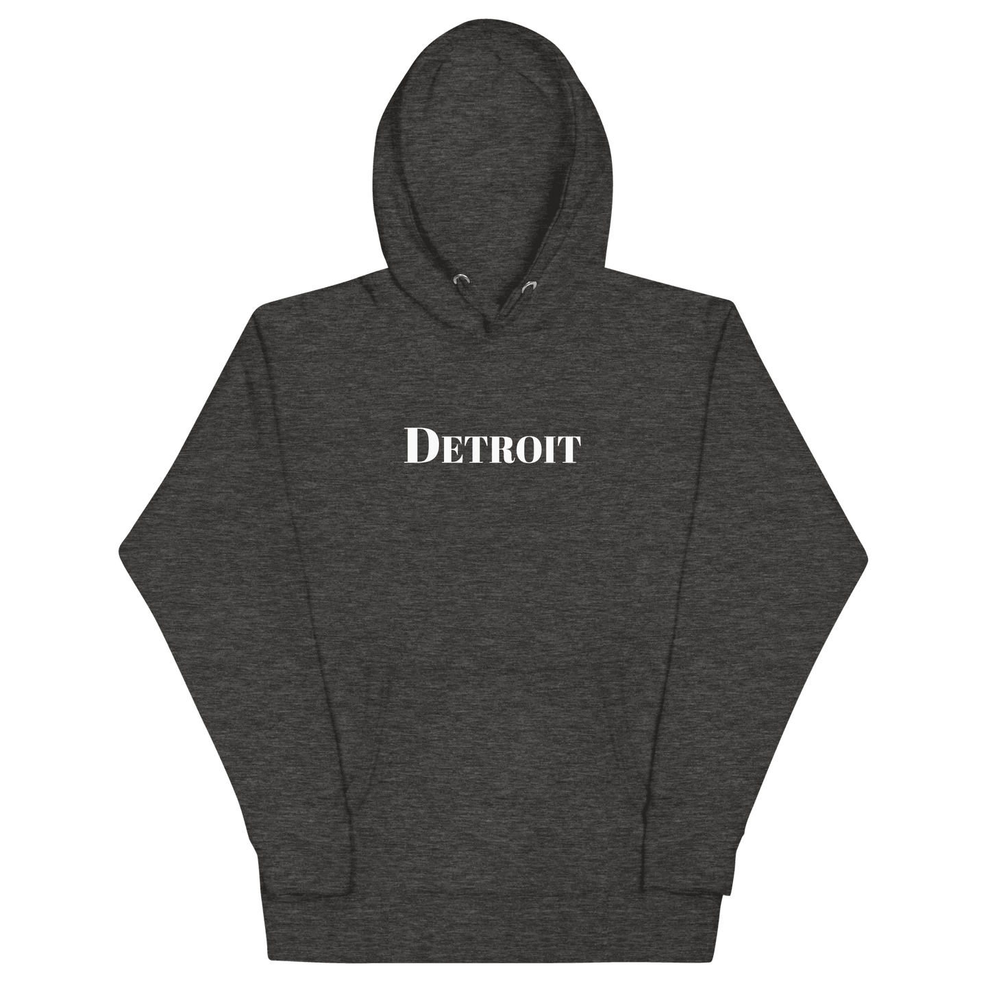 'Detroit' Hoodie (Didone Font) | Unisex Premium - Circumspice Michigan