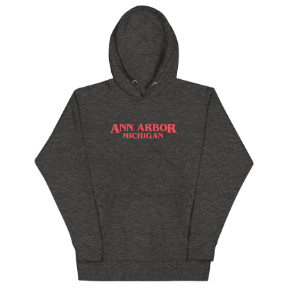 'Ann Arbor Michigan' Unisex Premium Hoodie (1980s Drama Parody)