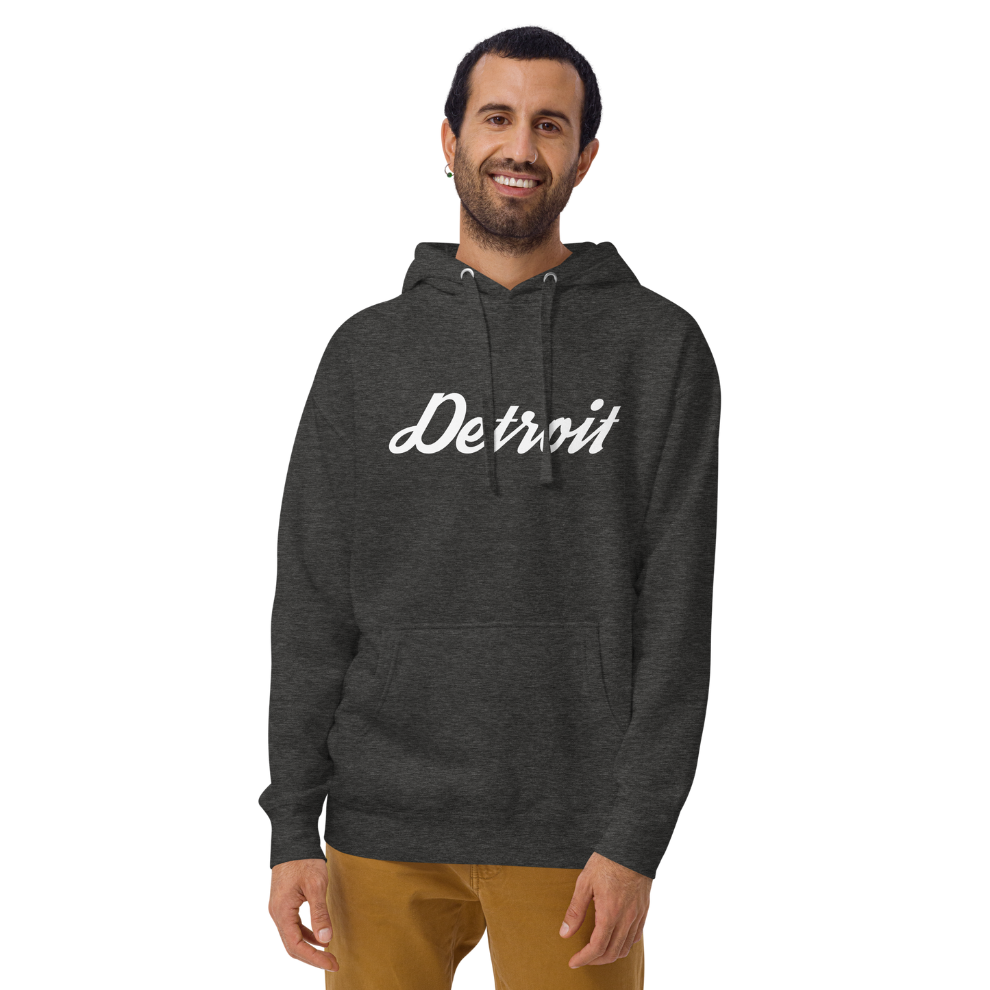 'Detroit' Unisex Premium Hoodie (Script Font)