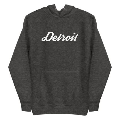 'Detroit' Unisex Premium Hoodie (Script Font)