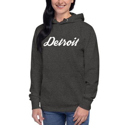 'Detroit' Unisex Premium Hoodie (Script Font)