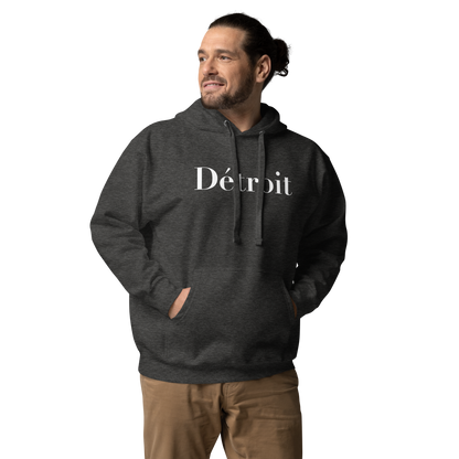 'Détroit' Unisex Premium Hoodie (Didot Font)