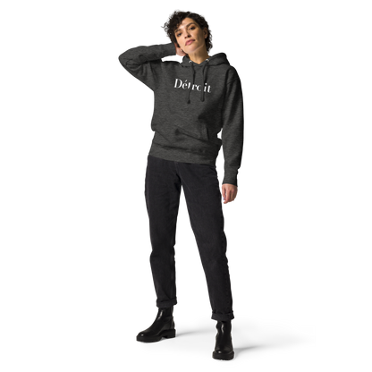 'Détroit' Unisex Premium Hoodie (Didot Font)