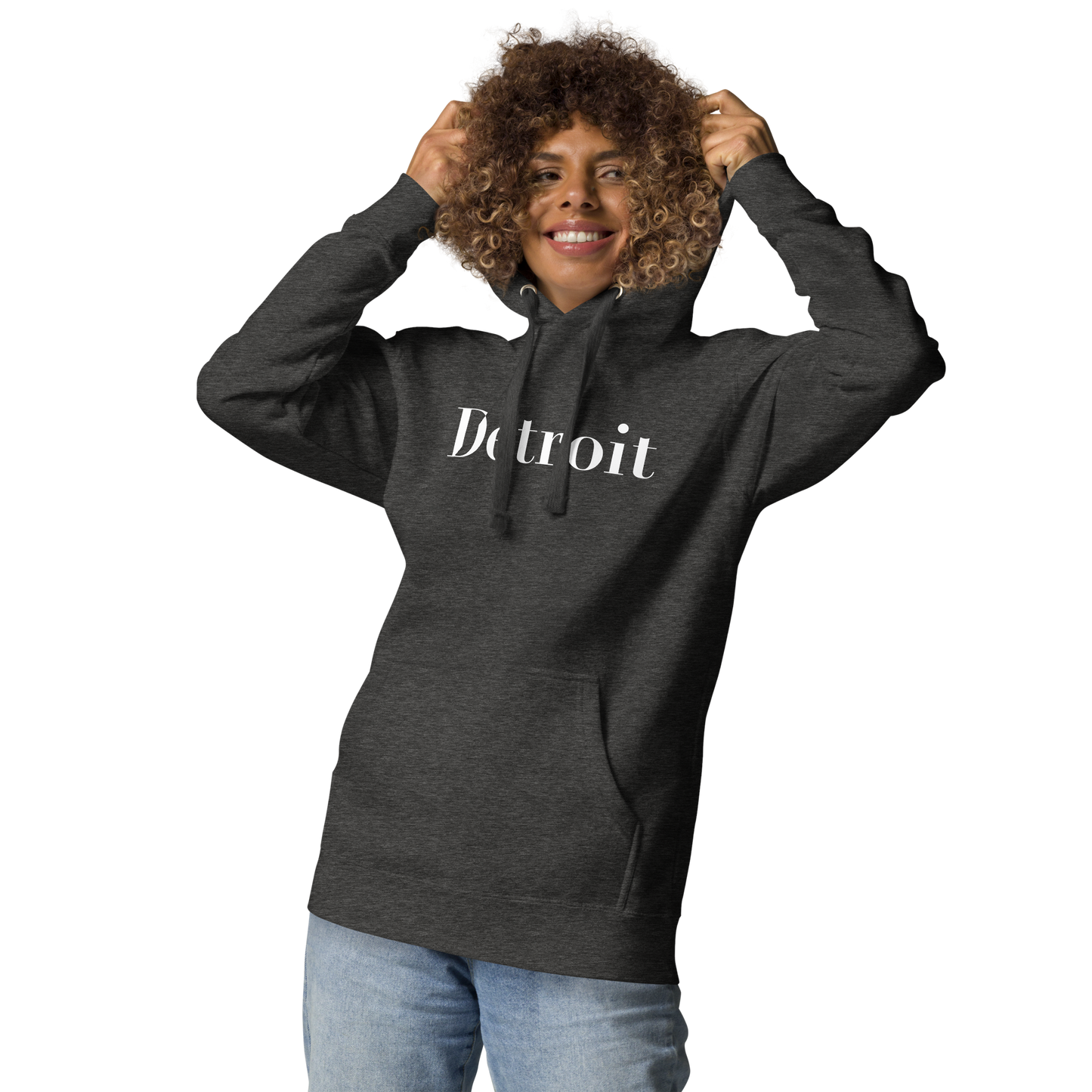 'Détroit' Unisex Premium Hoodie (Didot Font)