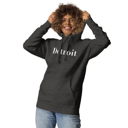 'Détroit' Unisex Premium Hoodie (Didot Font)